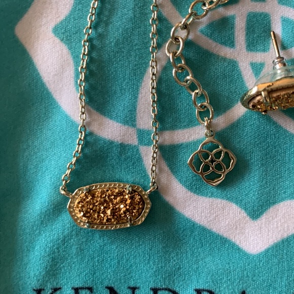 Kendra Scott Gold Drusy Set - Picture 3 of 3